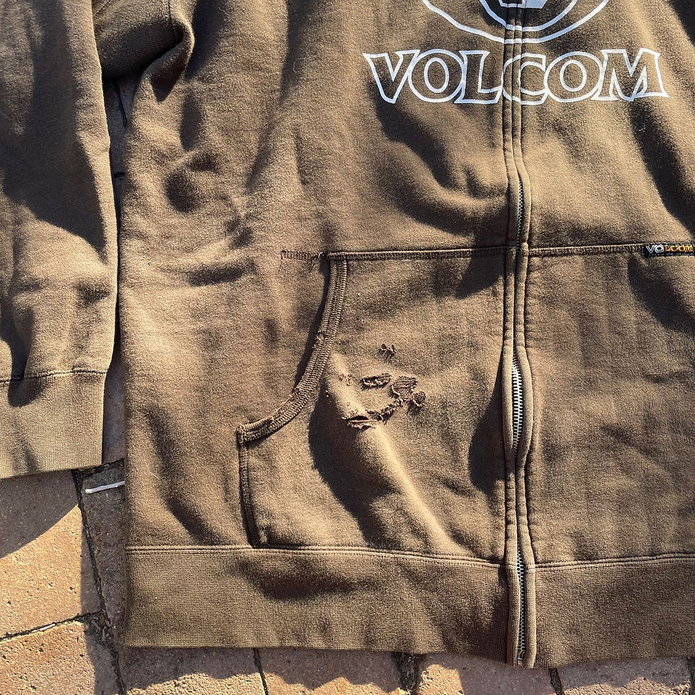 Thumbnail: Y2k Volcom zip up hoodie size XL