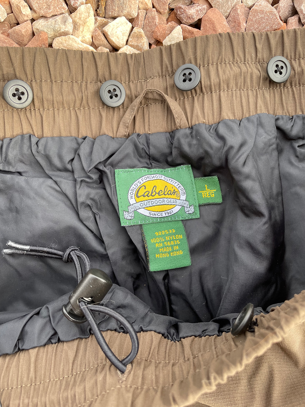 Thumbnail: Cabelas Goretex baggy shells size L 