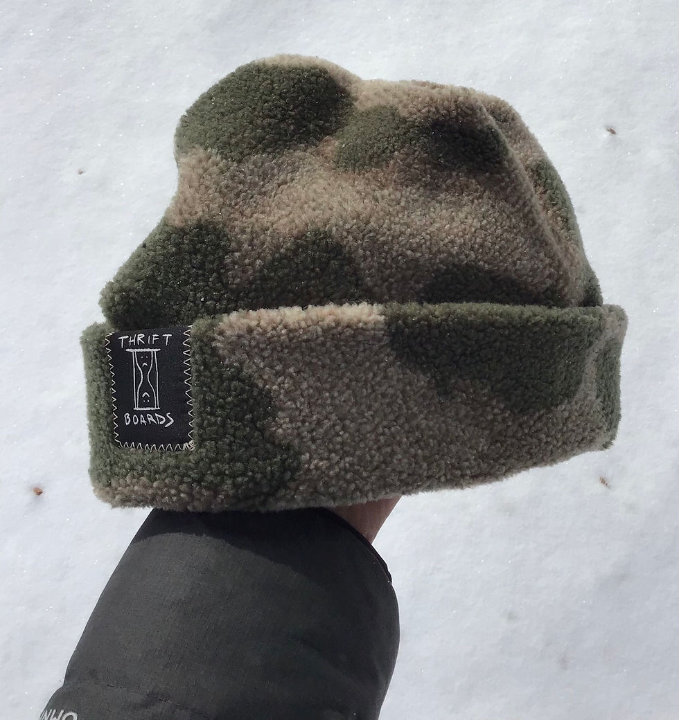 Thumbnail: ThriftBoards Repurposed fleece hats 