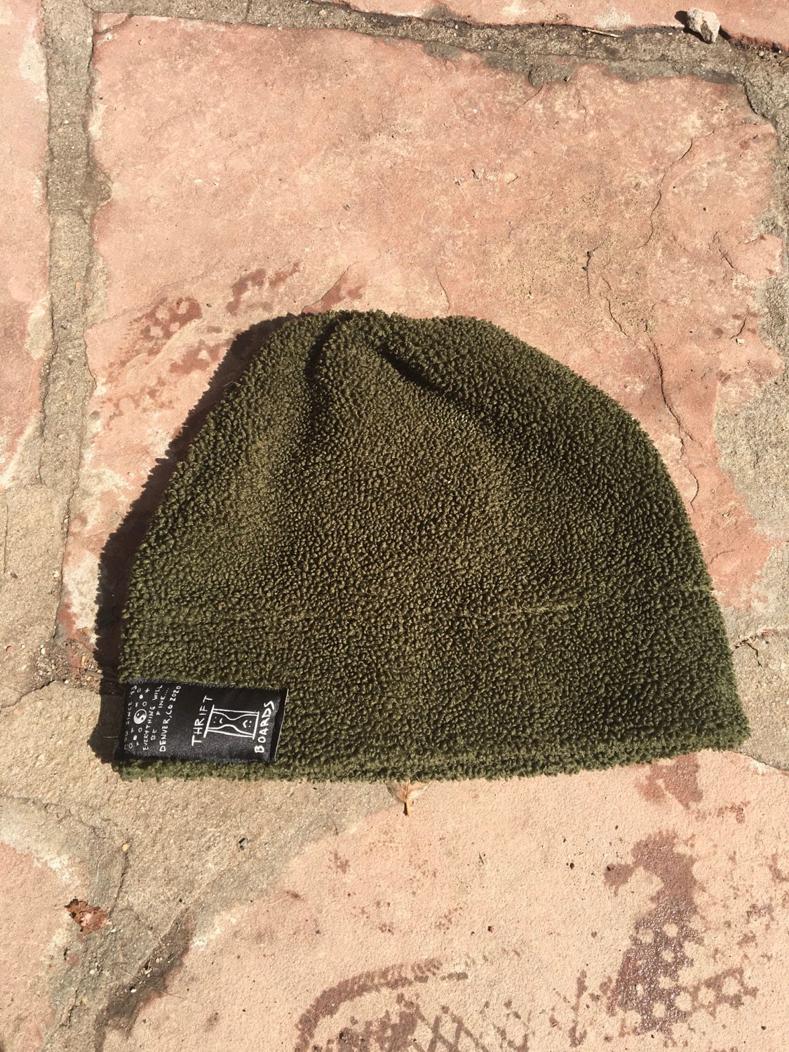 ThriftBoards repurposed fleece hat 