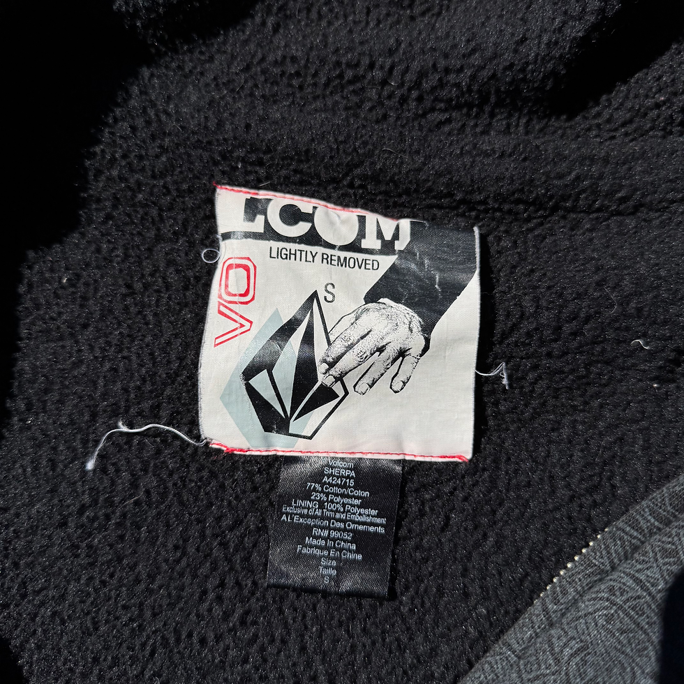 Thumbnail: Y2K Volcom all over print zip hoodie size S 