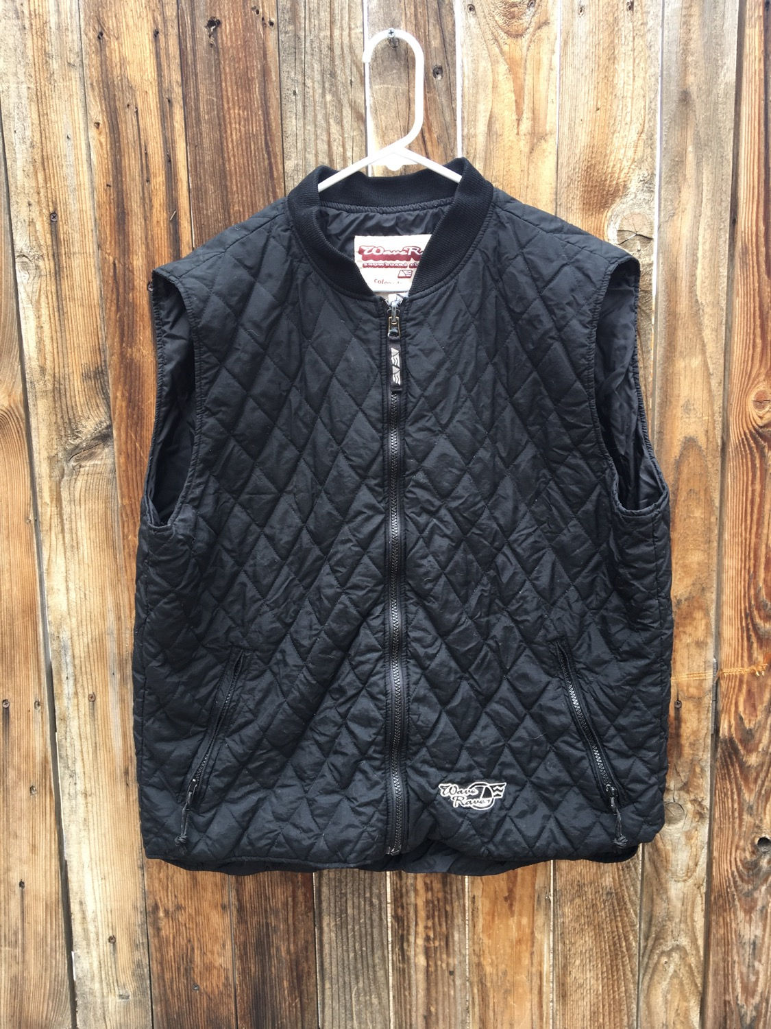 90s Wave Rave quilted vest size XL