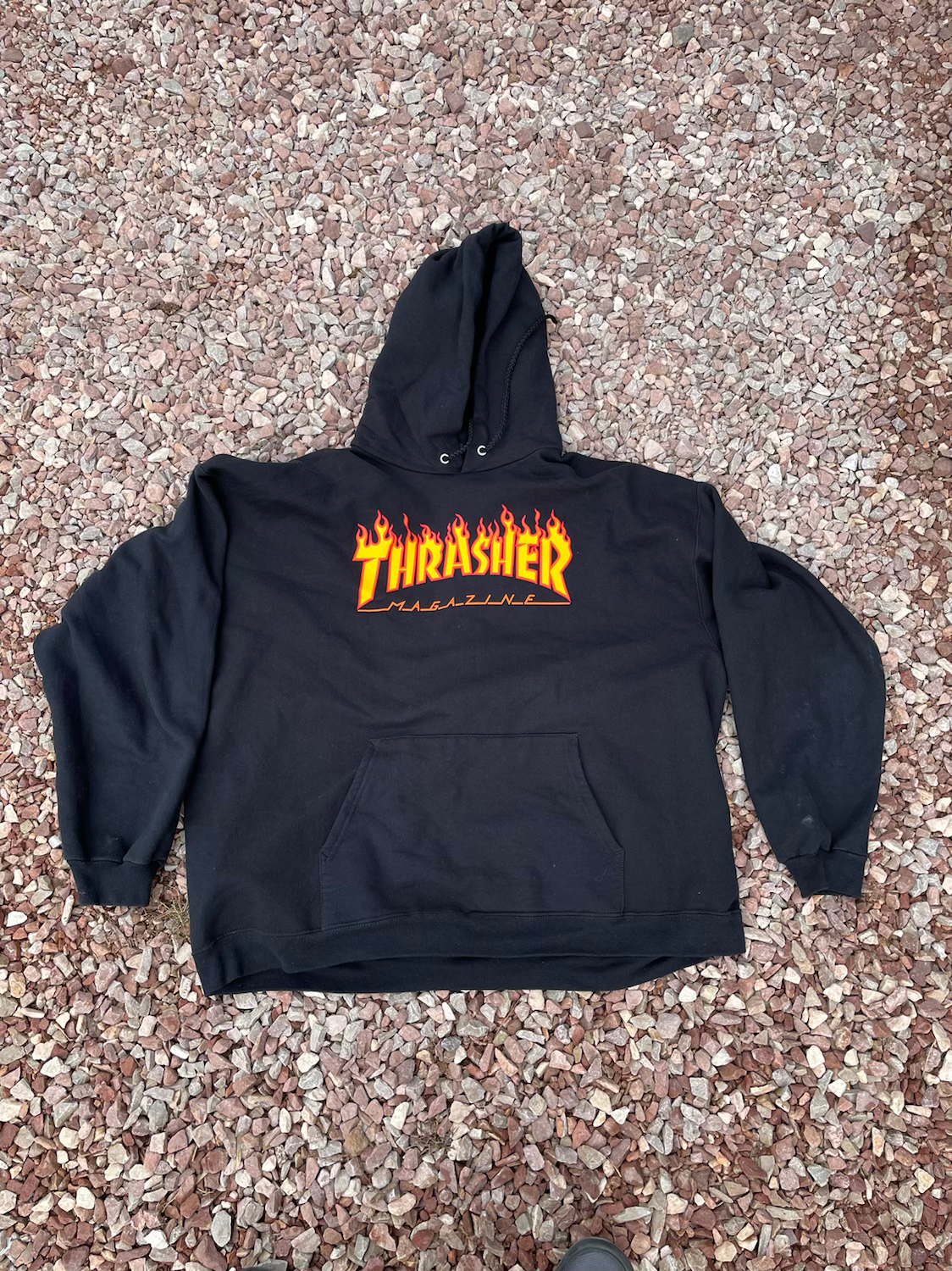 Thrasher flame hoodie XL