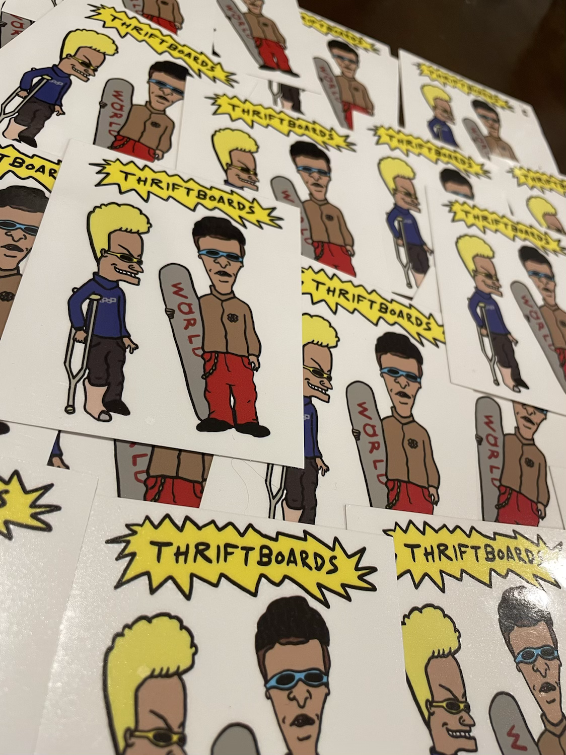 Sick days/Beavis sticker pack (4) 