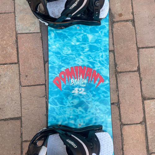 Burton Dominant shark jaws snowboard 142cm | Thrift Boards