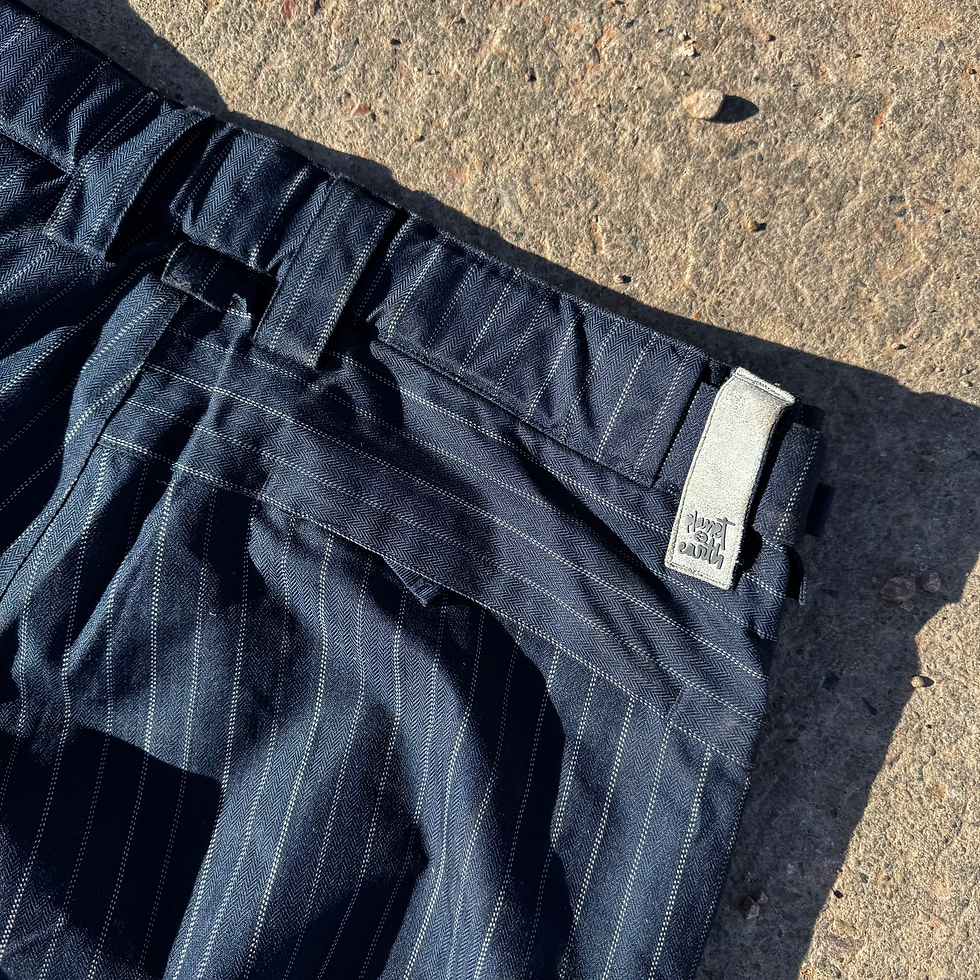 Thumbnail: Y2K Planet Earth snowboard striped pants size XL (38x34)