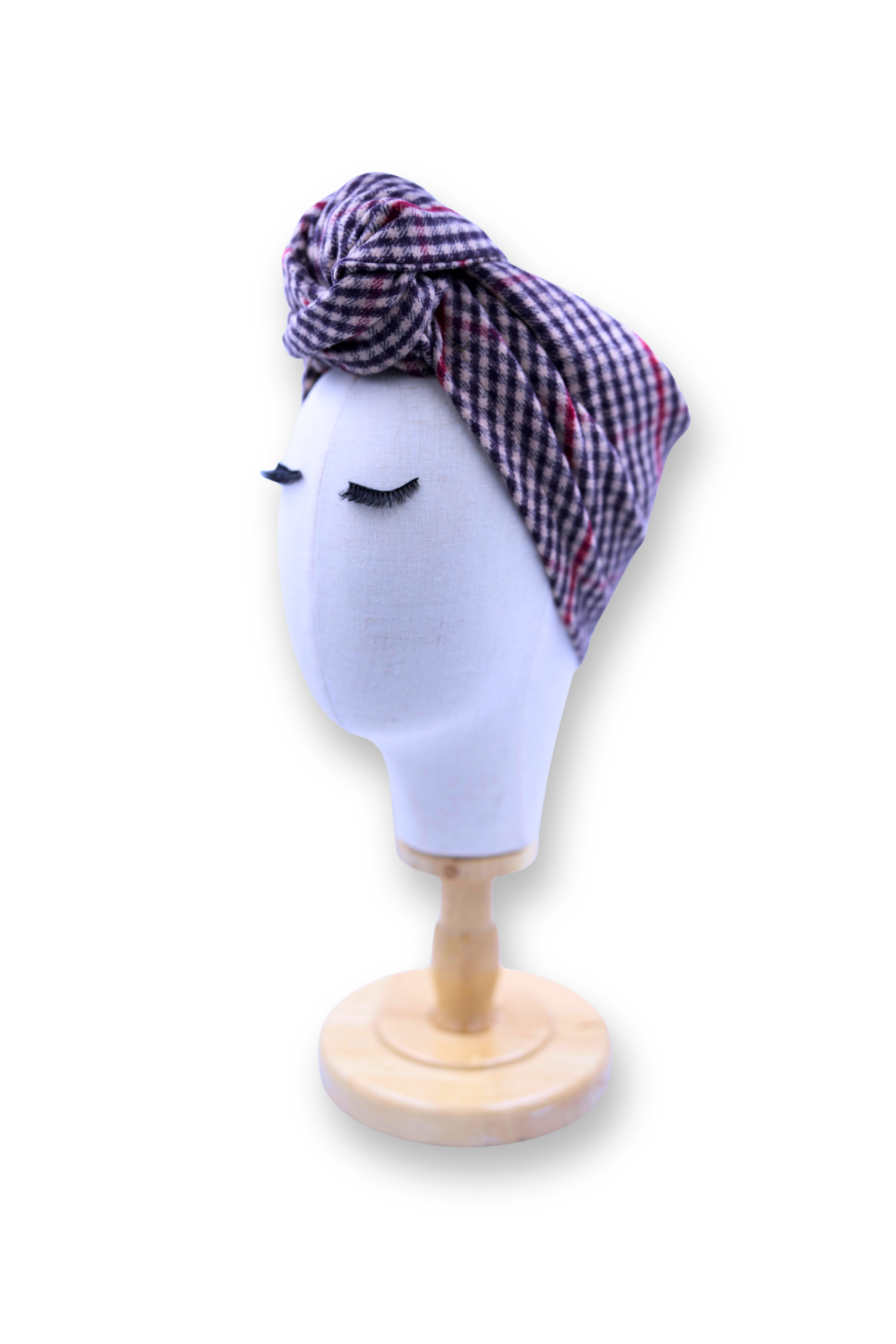 Turban cheveux femme flanelle Marion