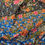 Miniature : detail de l'imprimé d'un tissu thaïlandais qui a servi pour coudre le bandeau cheveux femme