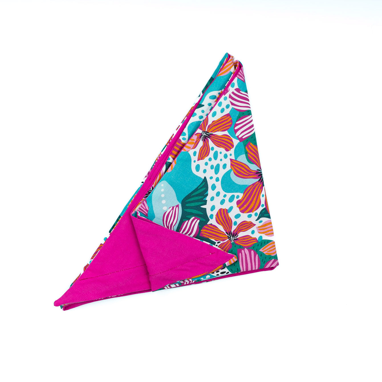 Turban cheveux femme flexible fleurs lys roses