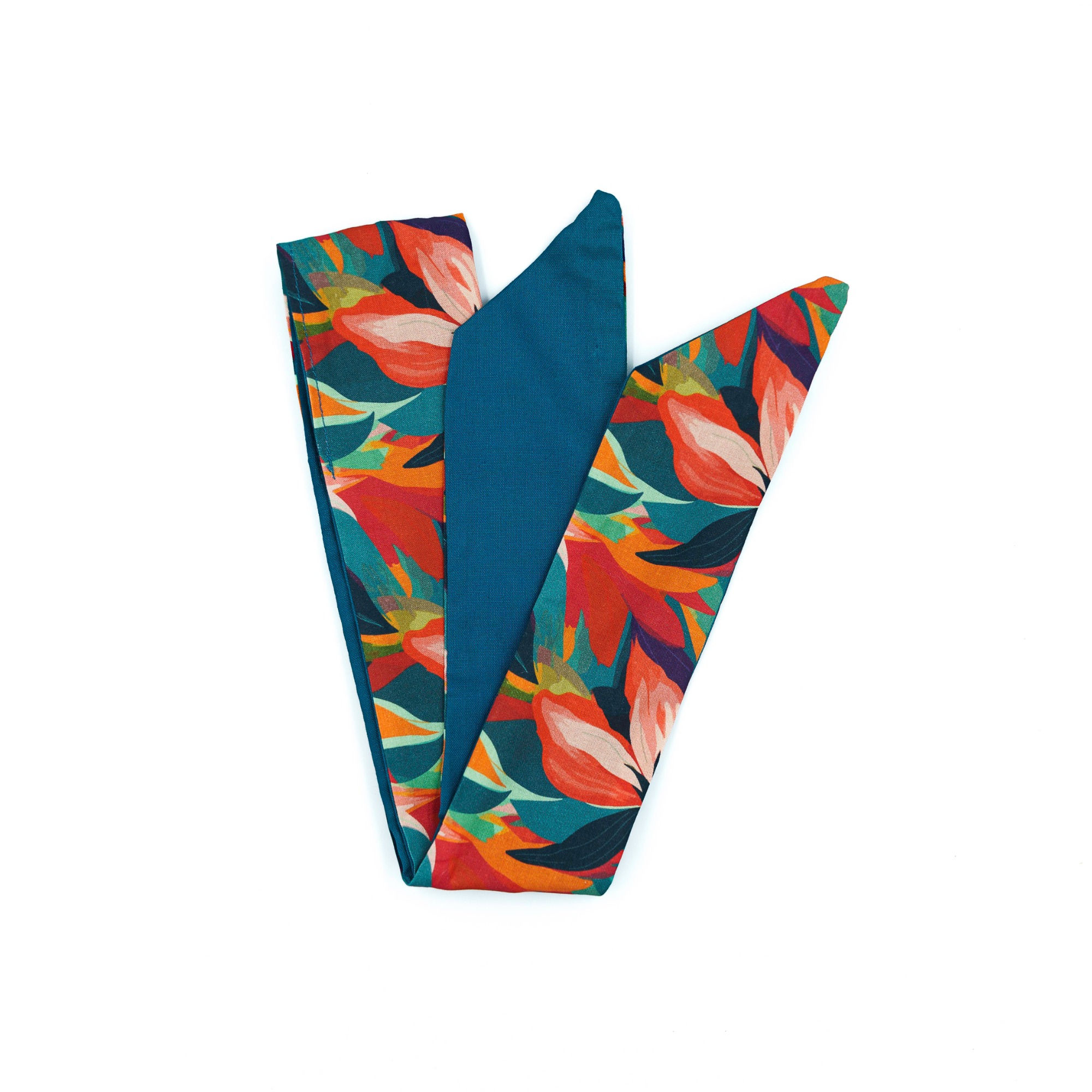 Bandeau cheveux femme modulable feuilles multicolores