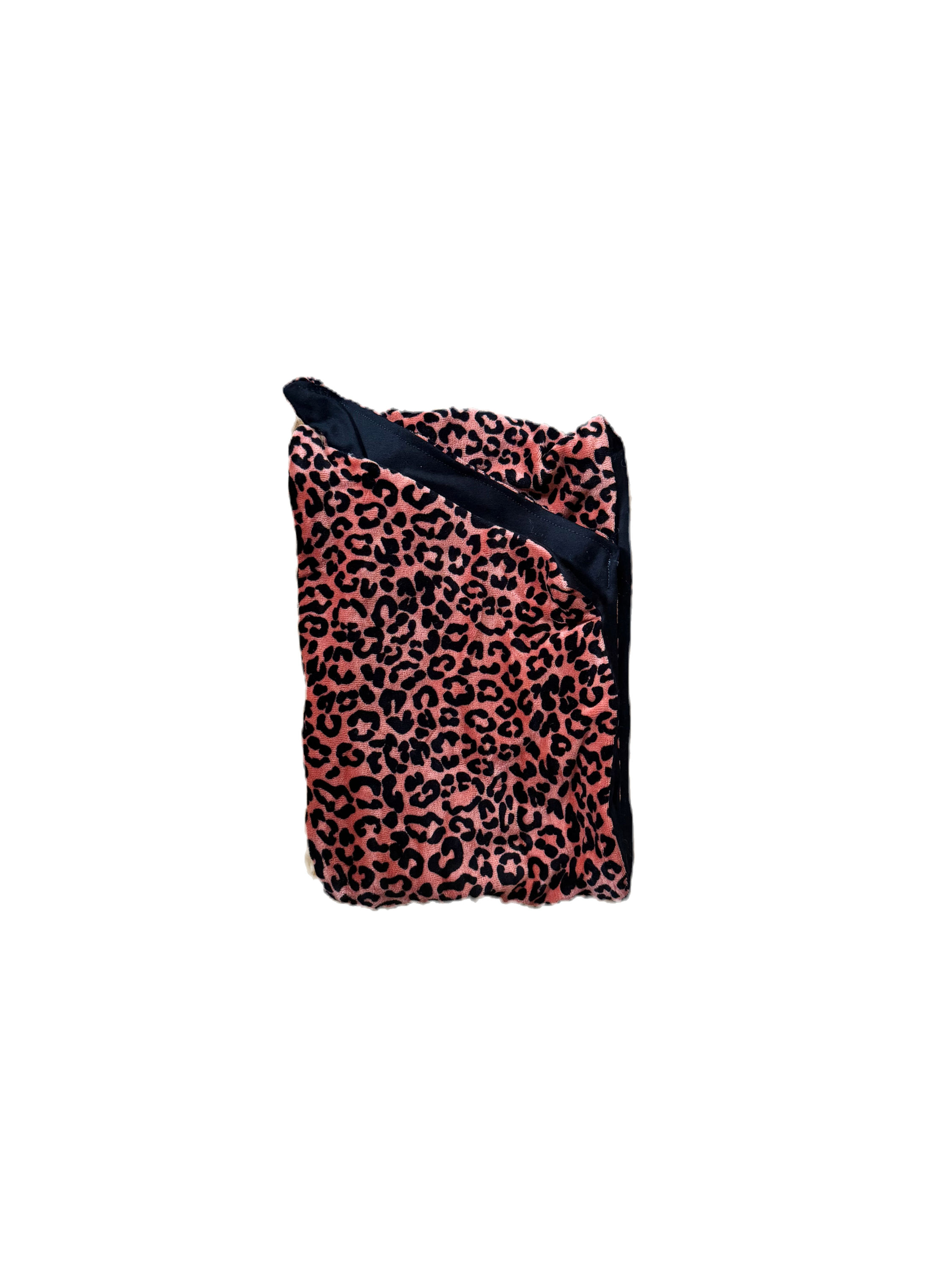 Bandeau XL velours léopard
