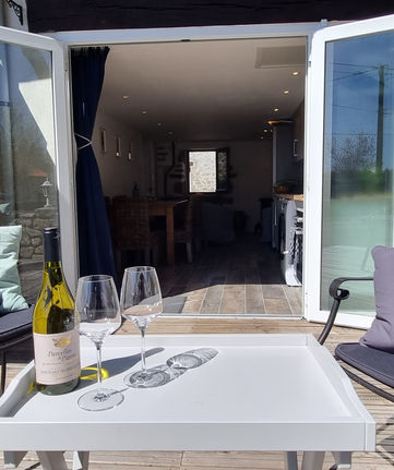 ... And a cool glass of white wine doesn't hurt either!