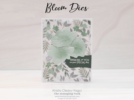 Stampin' Up! Art in Bloom Dies & Inspired Thoughts Special Day Card