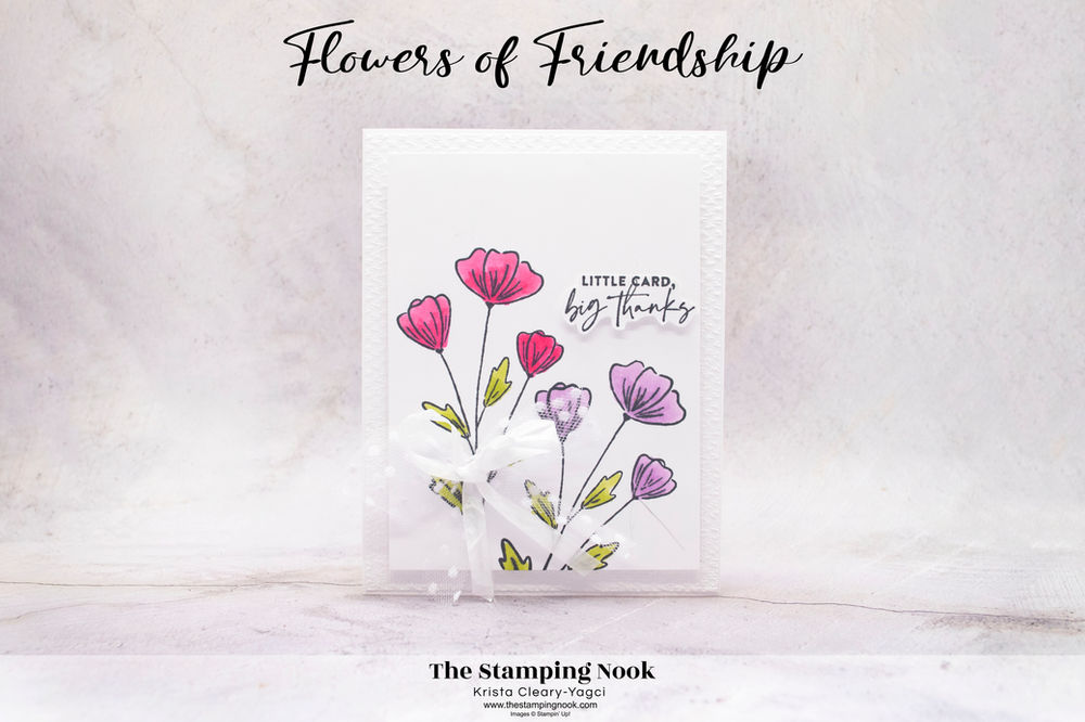 Stampin' Up! Flowers of Friendship Thank You Card - Sneak Peek