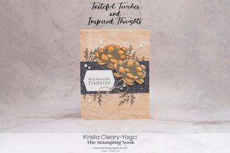 Stampin' Up! Tasteful Touches and Inspired Thoughts Sympathy Card
