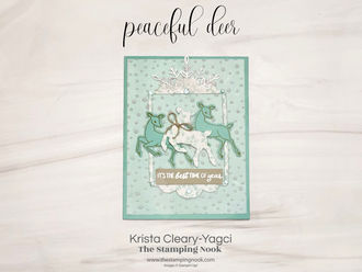 Stampin' Up! Peaceful Deer It's the Best Time of the Year Christmas Card