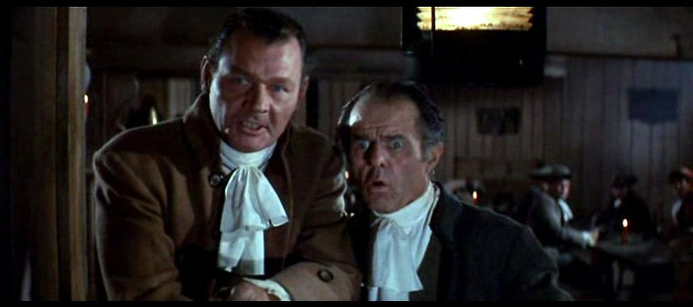 Leo Gordon (left) as Ezra Weedon