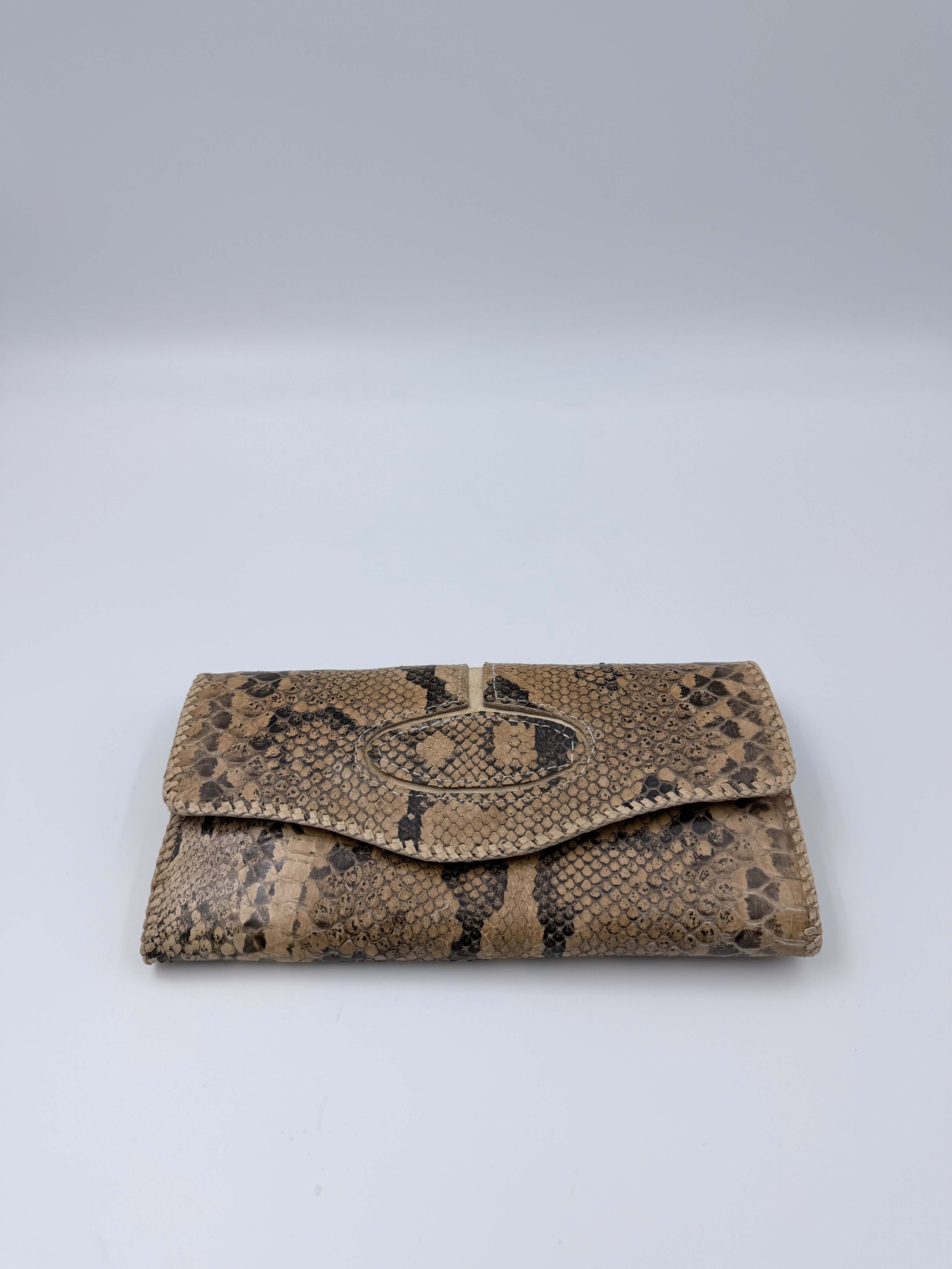Beige Snakinskin Wallet