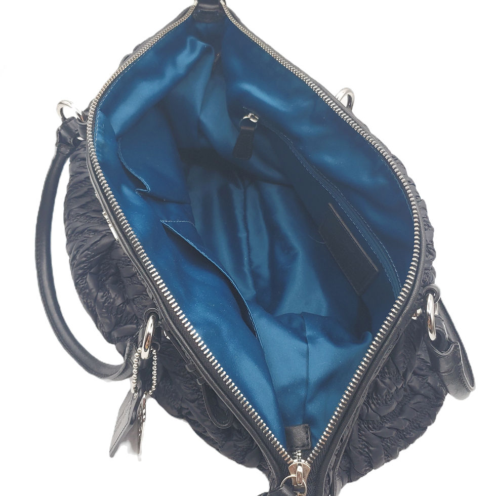Thumbnail: Coach 70th Anniversary Madison Quilted Chevron Lindsey Satchel Bag