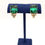 Thumbnail: Vintage Emerald Green Crystal Stud Screw Back Earrings