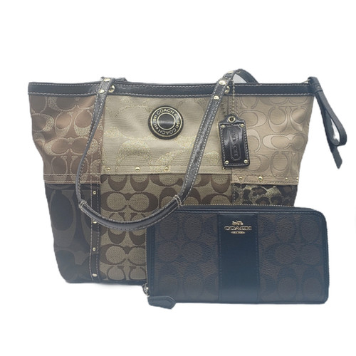 Coach Leopard Patchwork Tote | Oohlala Collectibles