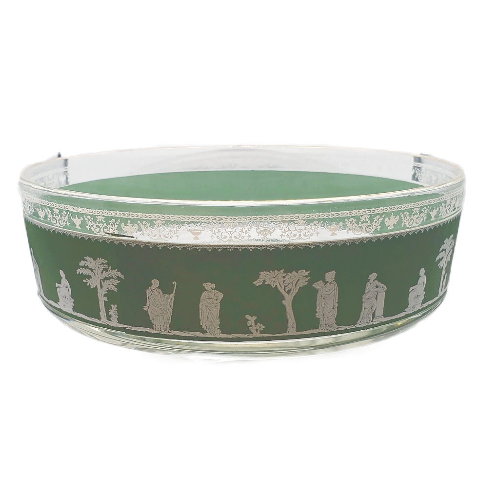 Vintage Hellenic Green 8" Serving Bowl