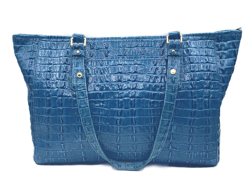 Thumbnail: Brahmin Asher Croc Embossed Tote Bag