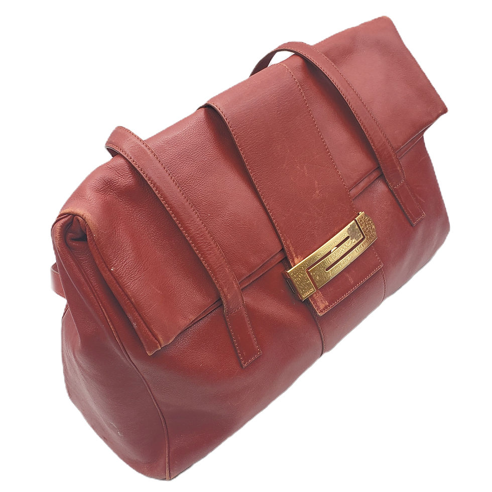 Thumbnail: Vintage Gianni Versace Red Leather Shoulder Bag