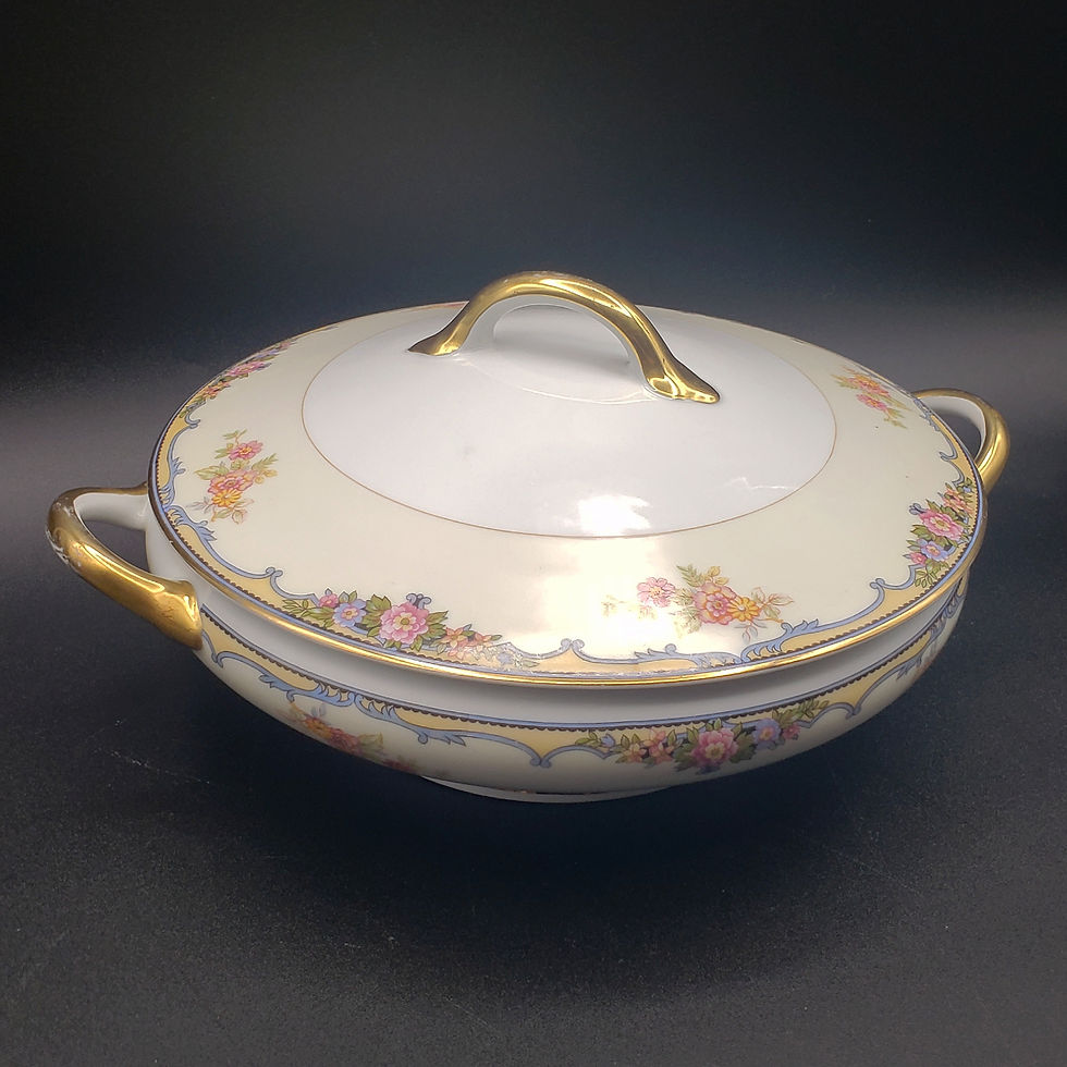 Thumbnail: Vintage Noritaki Oxford Covered Vegtable Bowl