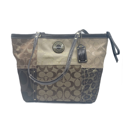 Coach Leopard Patchwork Tote | Oohlala Collectibles
