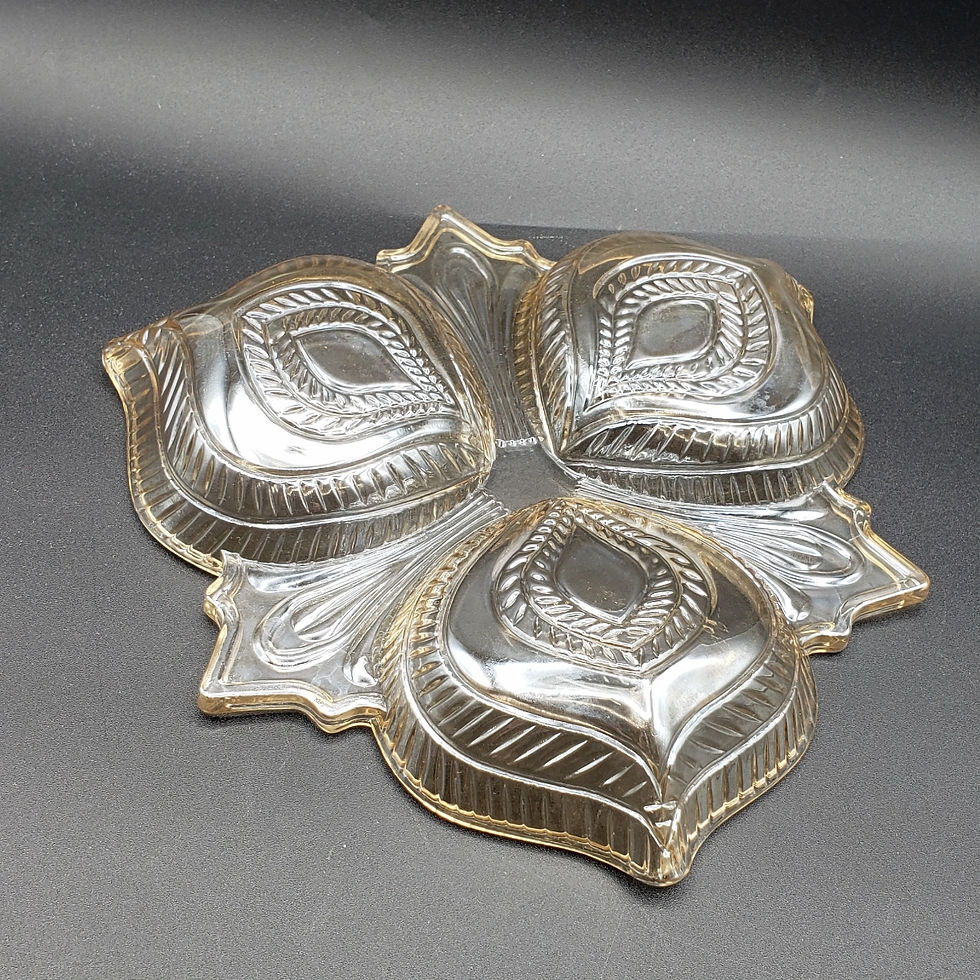 Thumbnail: Vintage  3-Part Glass Divided Relish Dish