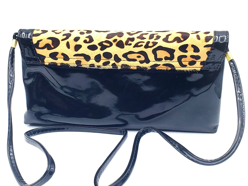 Thumbnail: Vintage J Renee Leopard Clutch Purse