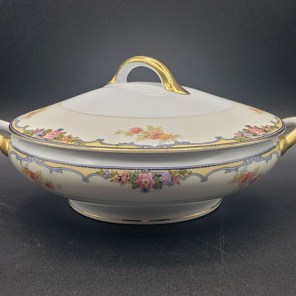 Thumbnail: Vintage Noritaki Oxford Covered Vegtable Bowl