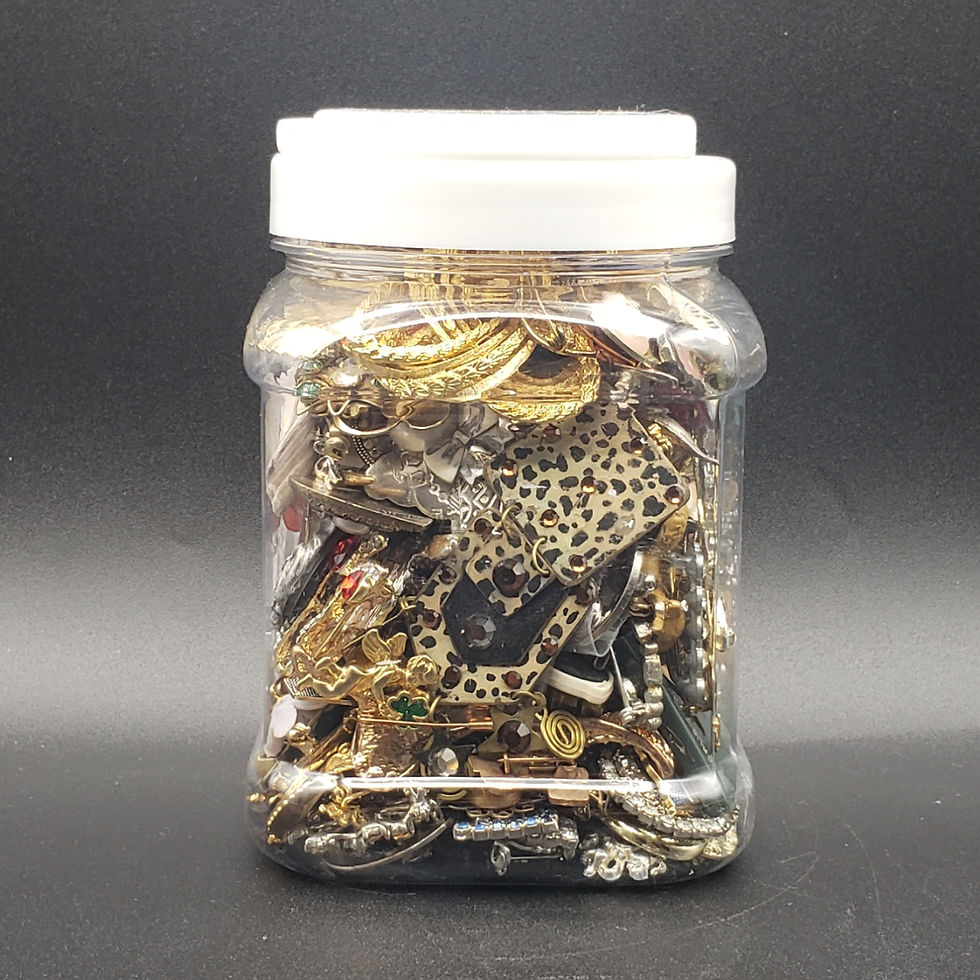 Thumbnail: Jewelry Lot Jar | Brooch Collection | Size Small