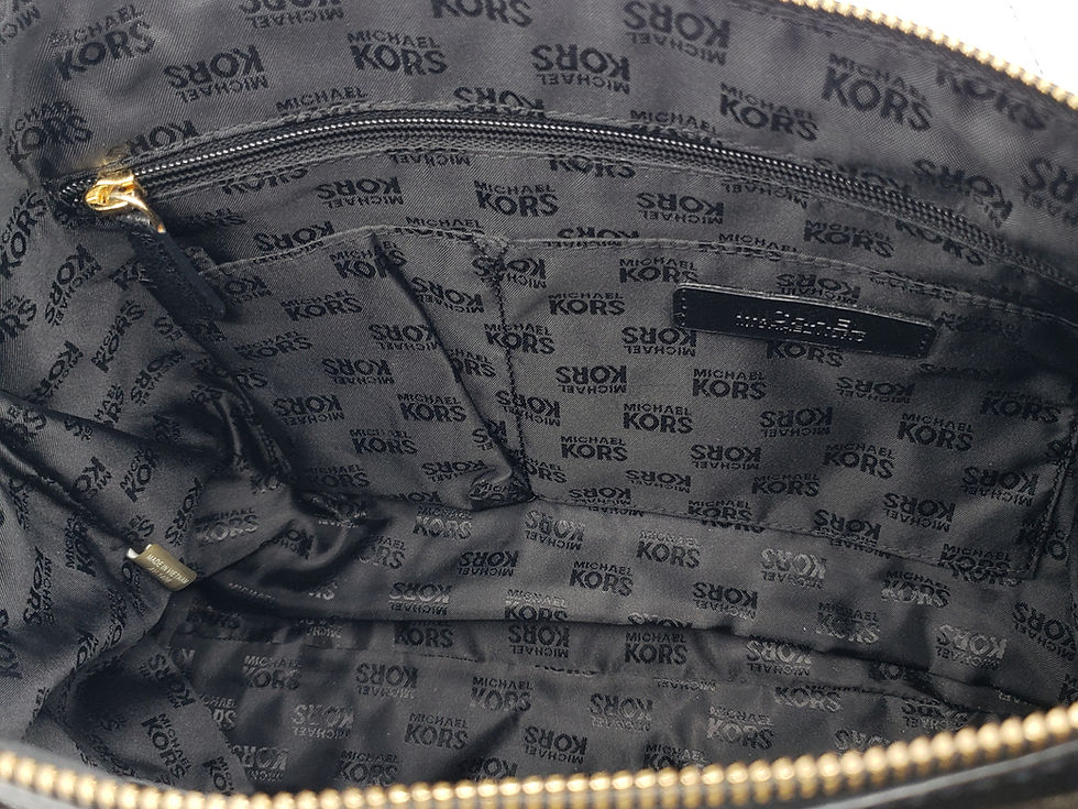 Thumbnail: Michael Kors McGraw Slim Satchel interior view