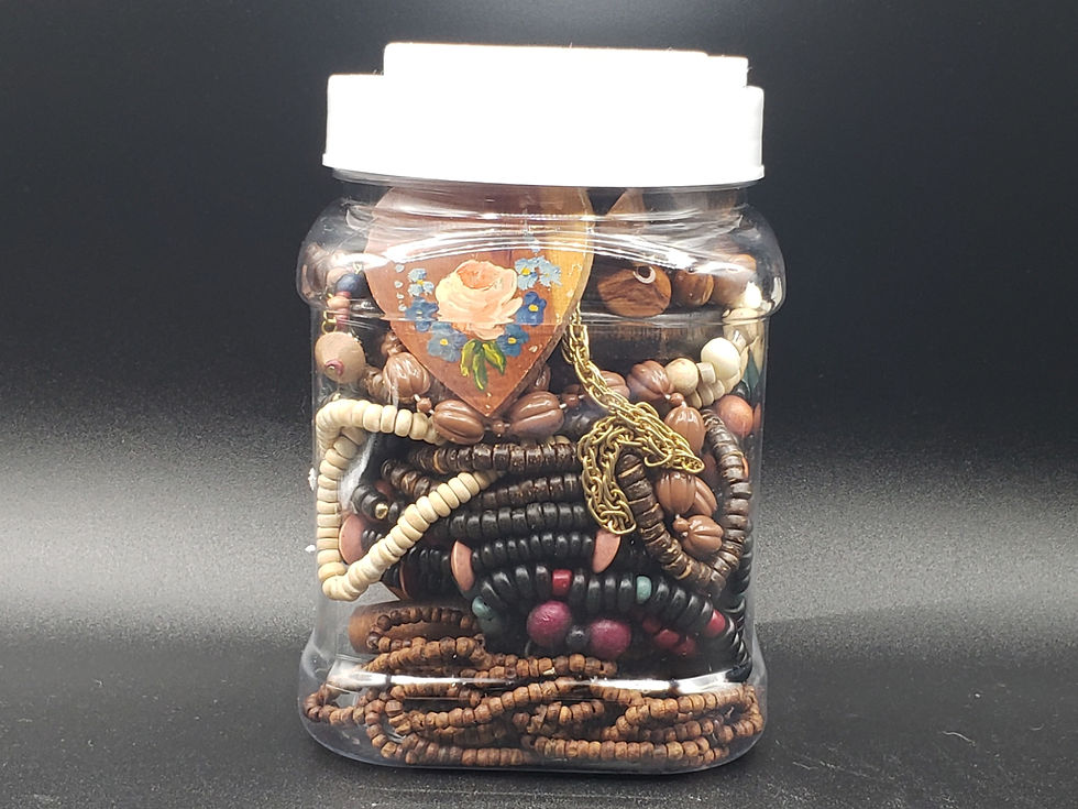Thumbnail: Jewelry Lot Jars | Wood Collection | Size Small