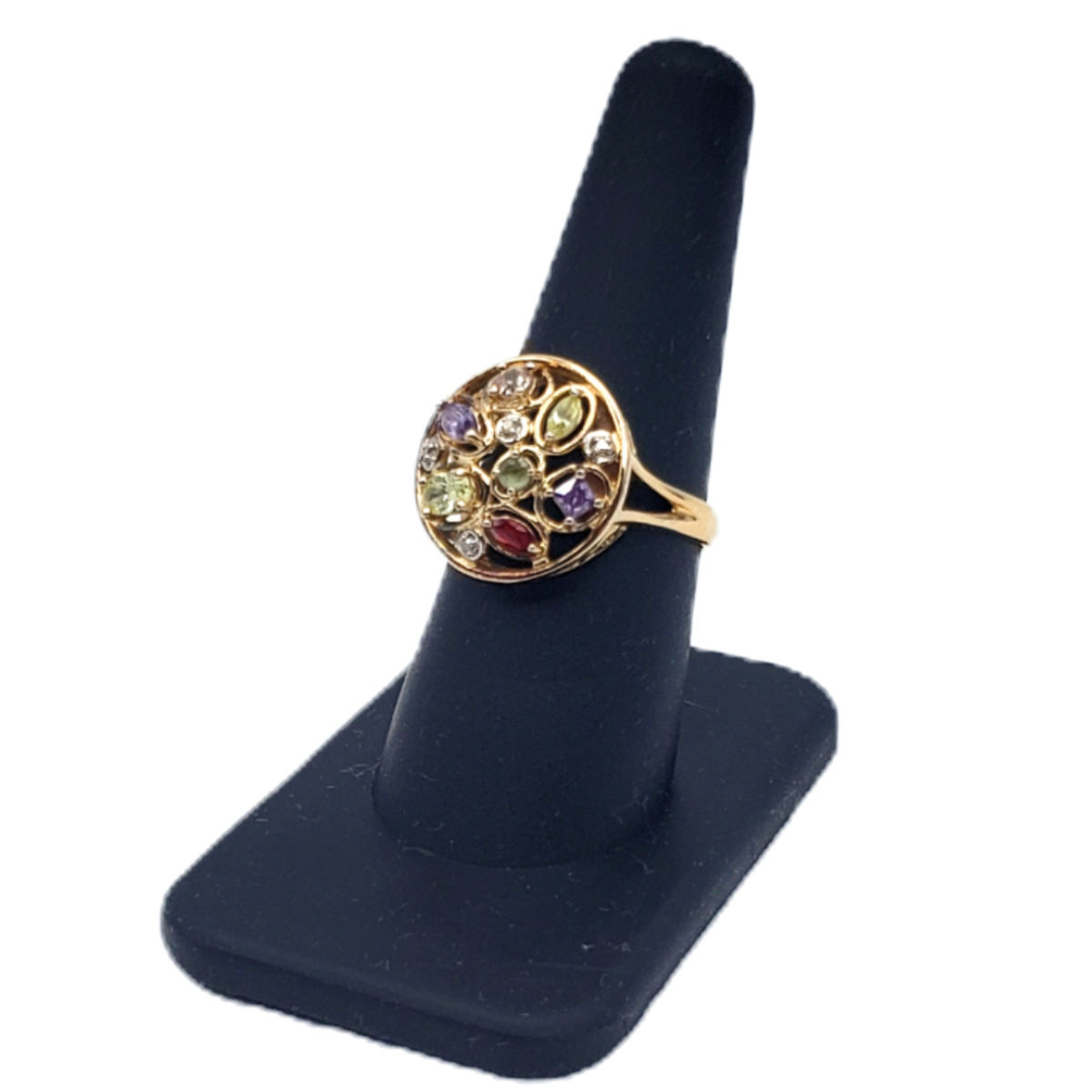 925 Silver Mosaic Gemstone Ring