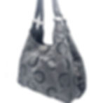 Coach Madison Dotted Op Art Maggie Hobo Bag Silver Gray Turquoise Blue 21215