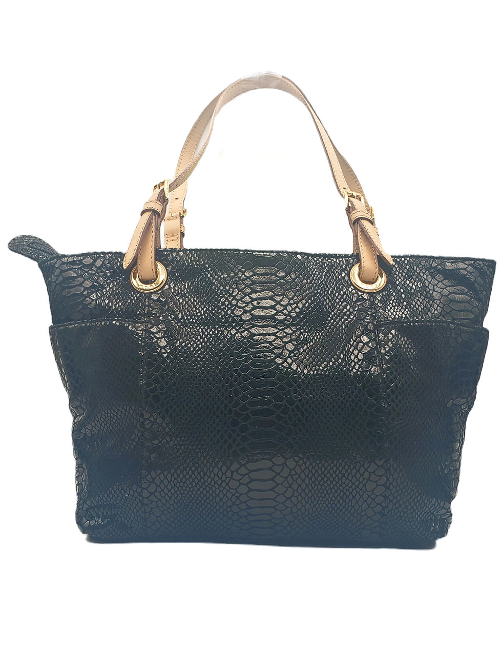 Thumbnail: Micahel Kors Snake Embossed Tote Bag back view