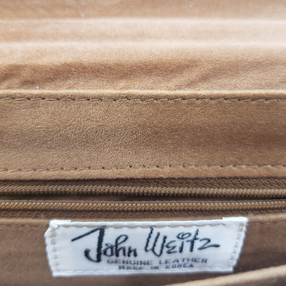 Thumbnail: Vintage John Weitz Croc Embossed Briefcase