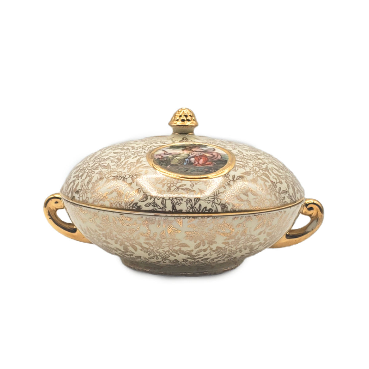 Vintage Empire England Chintz Covered Bowl