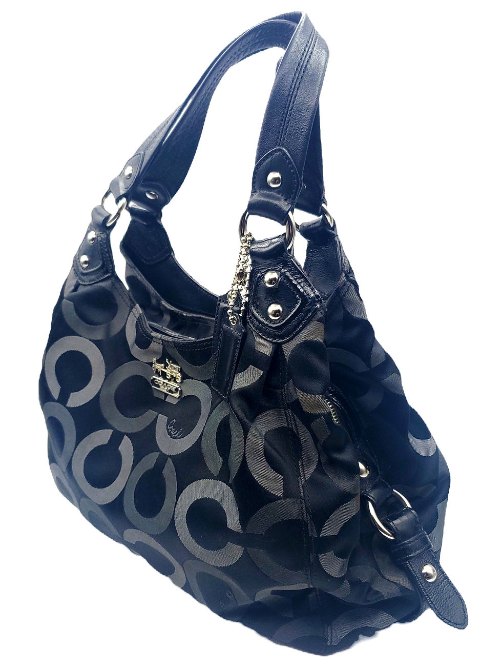 Thumbnail: Vintage Coach Maggie Mia Op Art Shoulder Bag