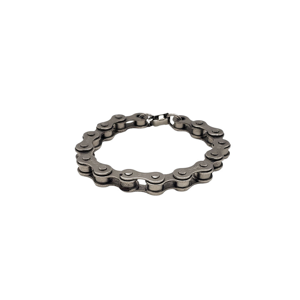 Authentic Upcycled Bike Chain Bracelet Heavy Industrial Bicycle Link 7.5"