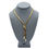 Thumbnail: Vintage Whiting & Davis Gold Mesh Lariat Necklace
