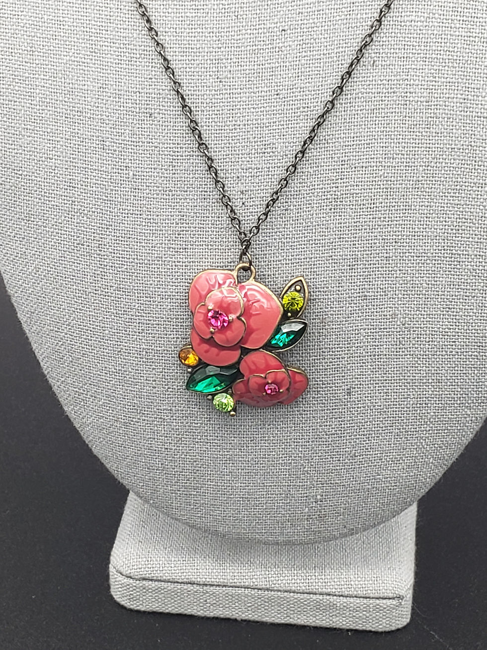 Thumbnail: Anna Sui Flower Pendant Chain Necklace