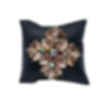 Vintage Iridescent Glass Floral Brooch
