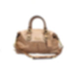 Coach Ashley Leather Satchel Bag in metallic tan leather