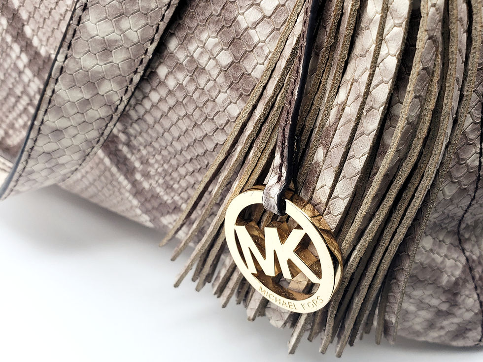 Thumbnail: Michael Kors Frances Snake Embossed Bag