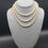 Thumbnail: Vintage Hand Knotted Pearl Strand Necklace