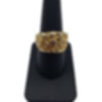 Vintage Heavy Gold Nugget Ring
